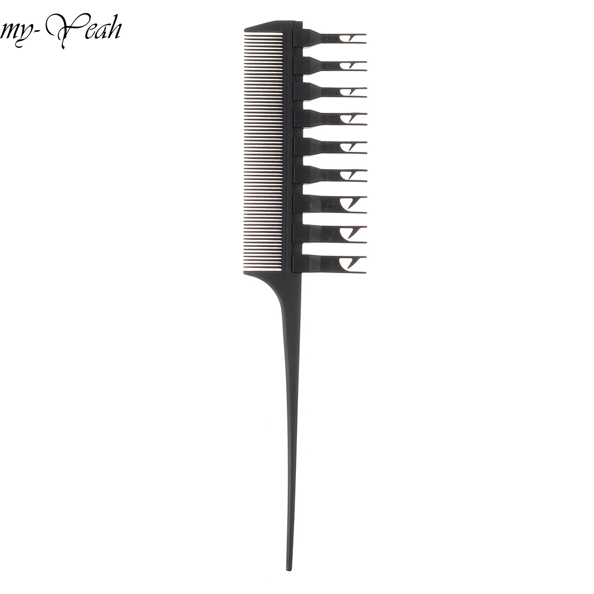 

Double Side Hair Dyeing Coloring Comb Adjustable Sectioning Highlight Brush Salon Barber Haircutting Tinting Hairstyling Tool