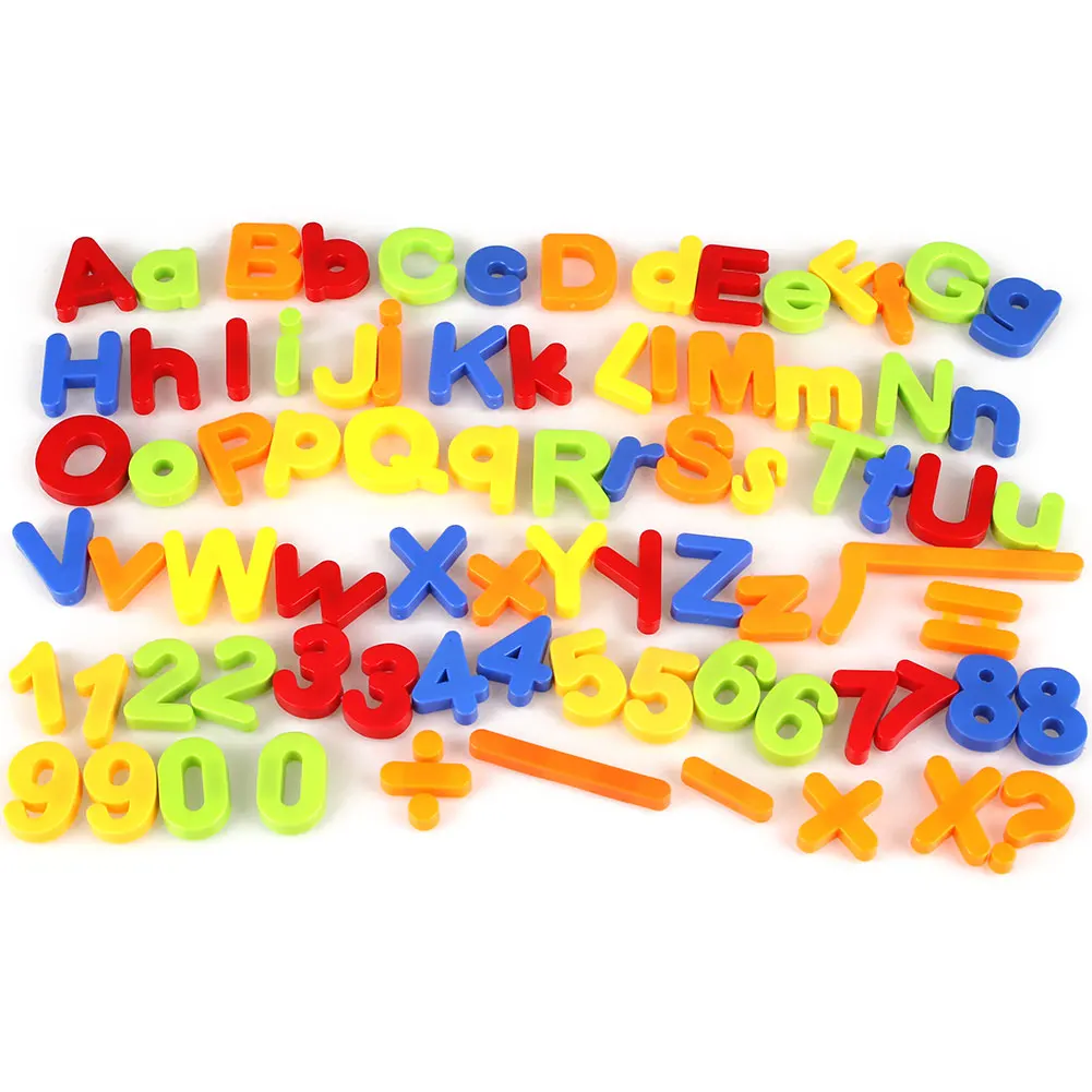 CABE Children Magnetic Alphabet Letter Maths Number Fridge Magnets Gift 80Pcs 