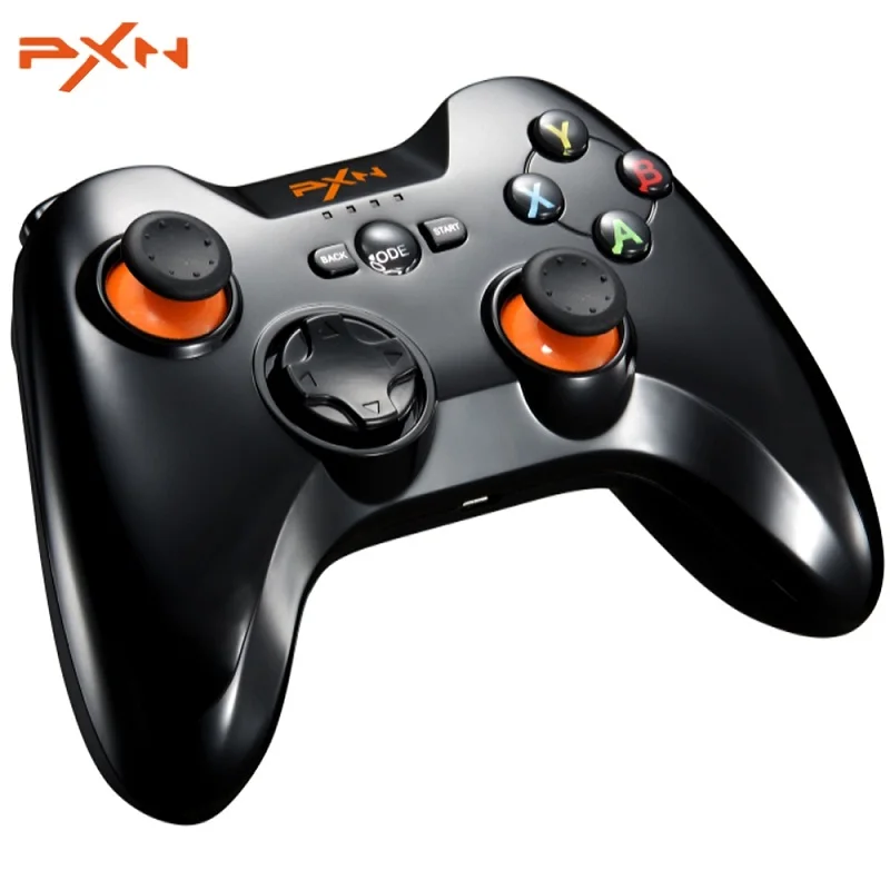 PXN 9613 беспроводной Bluetooth геймпад игровой контроллер портативная ручка кронштейн джойстик для ПК/планшета/Android смартфон/ТВ коробка - Цвет: Black