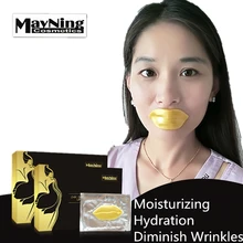 Золотая маска для губ красота Бережный уход за кожей для губ 3 шт. кристалл коллагеновая накладка Replump для кожи губ уменьшить морщины переопределить область губ