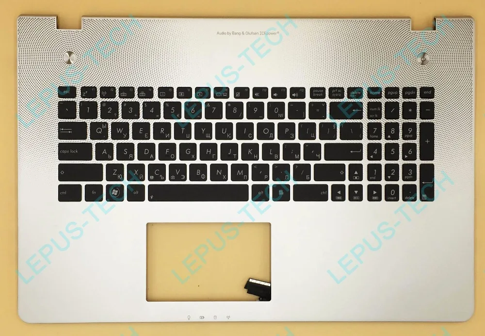

BG BU Bulgaria Keyboard Backlight For ASUS N76 N76V N76VB N76VJ N76VM N76VZ Top Cover Upper Case Palmrest 90R-NAL1K3500Y Silver