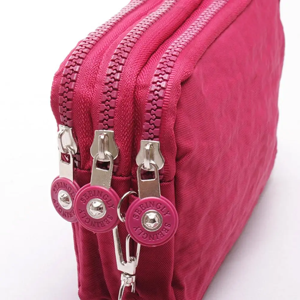 2018 frauen Geldbörsen Telefon Brieftasche Paket 3 Schichten Handtasche Mode Qualität Kleine geldbörse Für Frauen Geld Tasche Doppel-reißverschluss ZK30