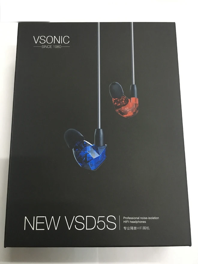 VSONIC новые VSD5S / VSD5 динамические наушники высокое качество IEMs внутренняя гарнитура