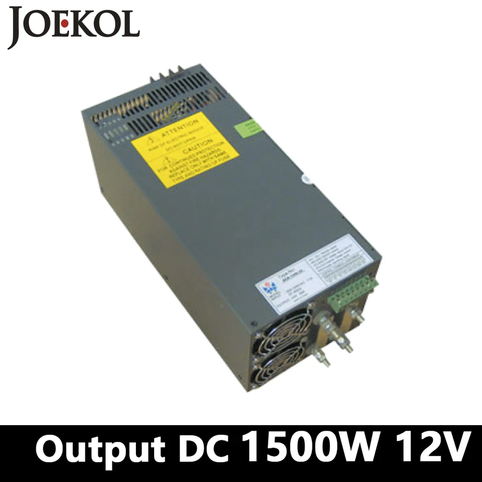 High-power switching power supply 1500W 12v 125A,Single Output ac dc converter for Led Strip,AC110V/220V Transformer to DC 12V