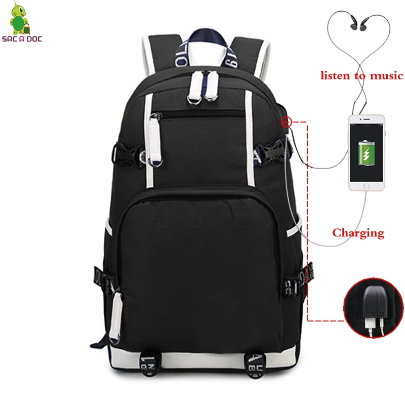 backbags Рюкзак для зарядки через usb, холщовый рюкзак для путешествий, сумка-рюкзак для ноутбука, унисекс, Повседневная Большая емкость, Mochila, может, на заказ - Цвет: backbags