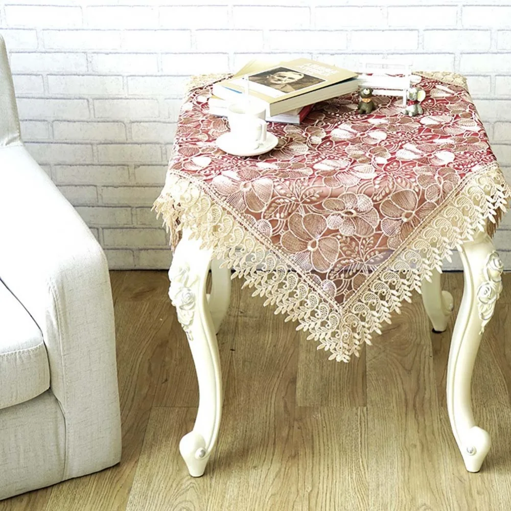 Meijuner Tablecloth High-end Fashion Table Cover Spandex Lace Home Dining Tablecloth For Dining Room Banquets Coffee Decoration