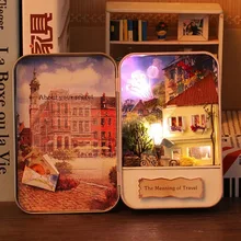 3D Деревянный DIY кукольный домик ручной работы миниатюрный театральный ящик Миниатюрный Кукольный дом сборные наборы для украшения комнаты Подарочные игрушки для детей и взрослых