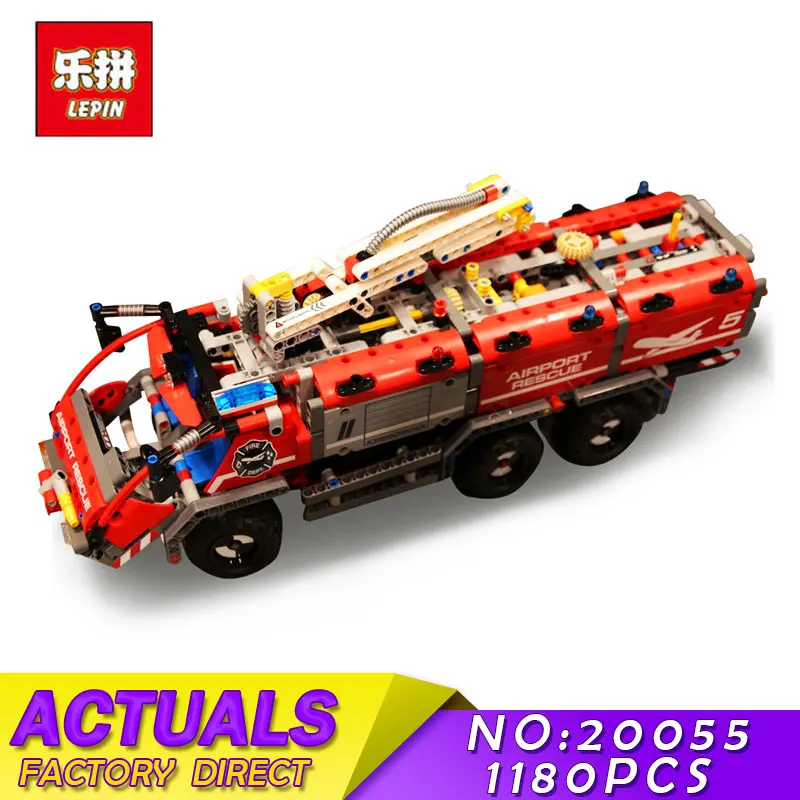 

Lepin 20055 Genuine Technic Mechanical Series The Rescue Vehicle Set 42068 Children Educational Building Blocks Bricks Toys Gift