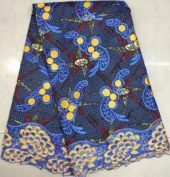 

African lace 6yards african prints fabric african lace fabric 2019 nigerian lace fabrics guipure lace fabric SC-A1