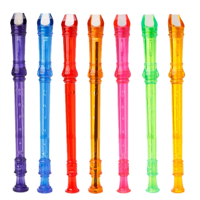 

8 Hole Soprano Flute with Cleaning Stick Musical Instrument for Kids Beginners