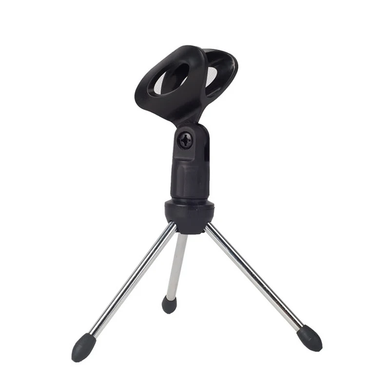 Mini Portable Table Tops Microphone Tripod Zinc Alloy Mic Stand Bracket