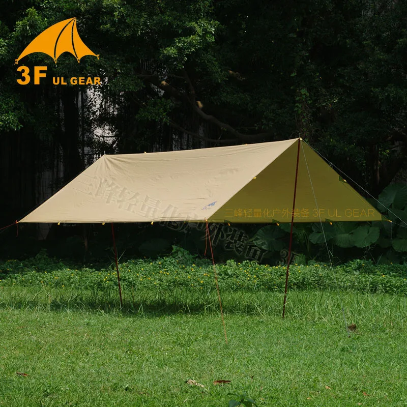 3F UL GEAR Tarp Korea National Forest 4x4 4m Anti UV 210T With Silver Coating Outdoor