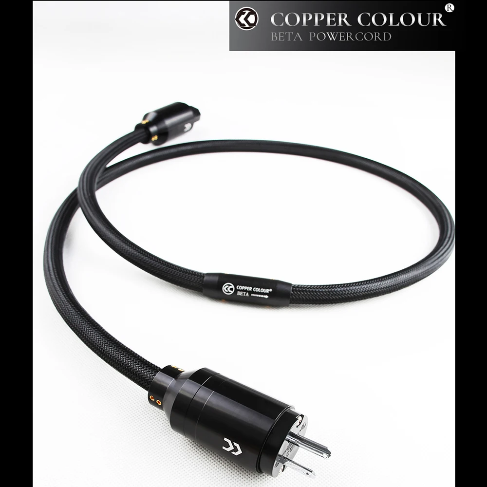 Copper Colour CC BETA US Plug Hi-Fi Powercord freeze OCC Silver cable audiophile Teflon _15