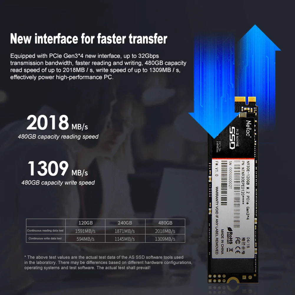 Горячая компьютерные 128/256/512G M.2 NVMe Gen3x4 PCI-E высокое Скорость однотонные Накопитель SSD жесткий диск