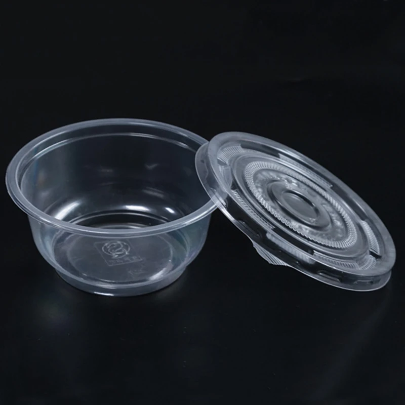 50 шт. Прозрачные пластиковые одноразовые суповые чаши Chutney чаши коробка для хранения с крышкой пищевые контейнеры 28 г