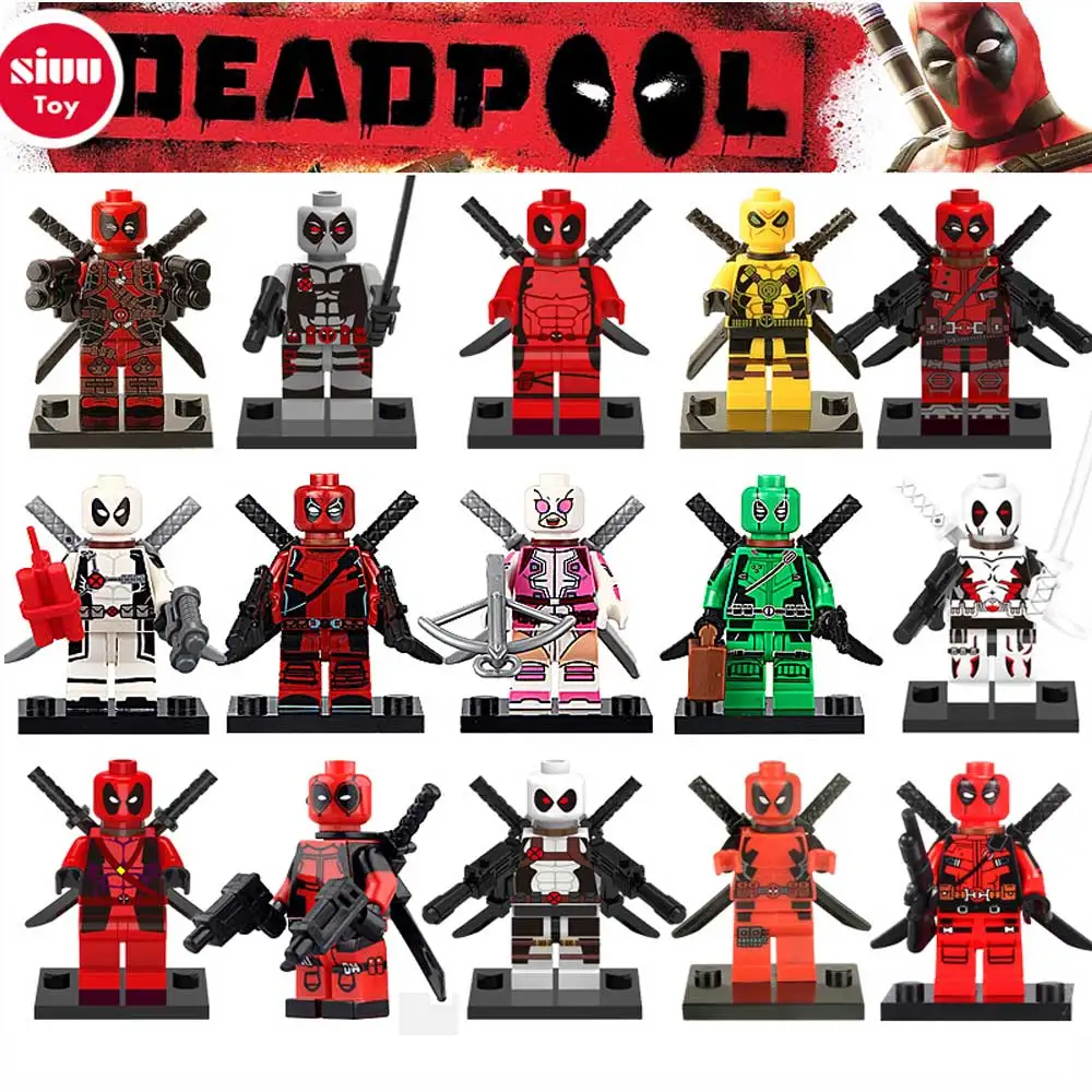

Marvel's Dead Pool Super Heroes Building Blocks Avengers 3 Infinity War Brick Figures Flash Compatible Legoingly Kid Toys
