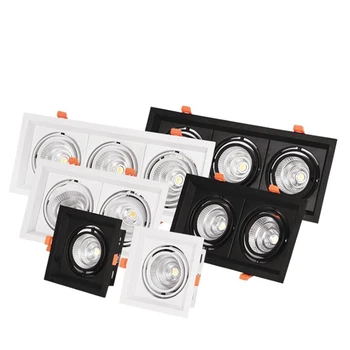 

Super Bright Recessed square LED Dimmable Downlight COB 10w 20w 30w LED Spot light LED decoration Ceiling Lamp AC110V 220V