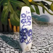 Керамический мундштук для саксофона цвета слоновой кости, синего и белого цвета. Керамический альт саксофон мундштук