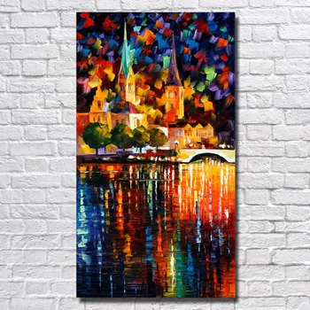 

Beautiful Landscape Oil Painting Hand Painted Large Wall Pictures for Living Room Knife Wall Painting no Framed Art