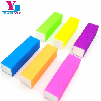 

50pcs Sponge Nail Art File Four Sides Lime a Ongle 6 Color Option Art Buffing Sanding Nail Professional Polish Accessories Tools