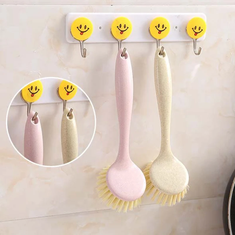 Household Hanging Skillet Brush Long-handled Pan Wok Brush Kitchen Supplies Household Dishwashing Brush Cleaning Brush
