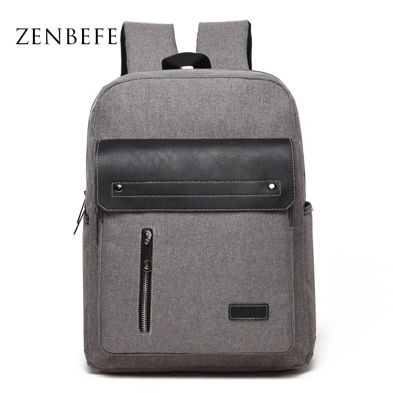 ZENBEFE Oxford Men'S Business Backpack Cool School Bag For Teenagers Quality Laptop Backpack Men Daypack Rucksack For Travel Bag