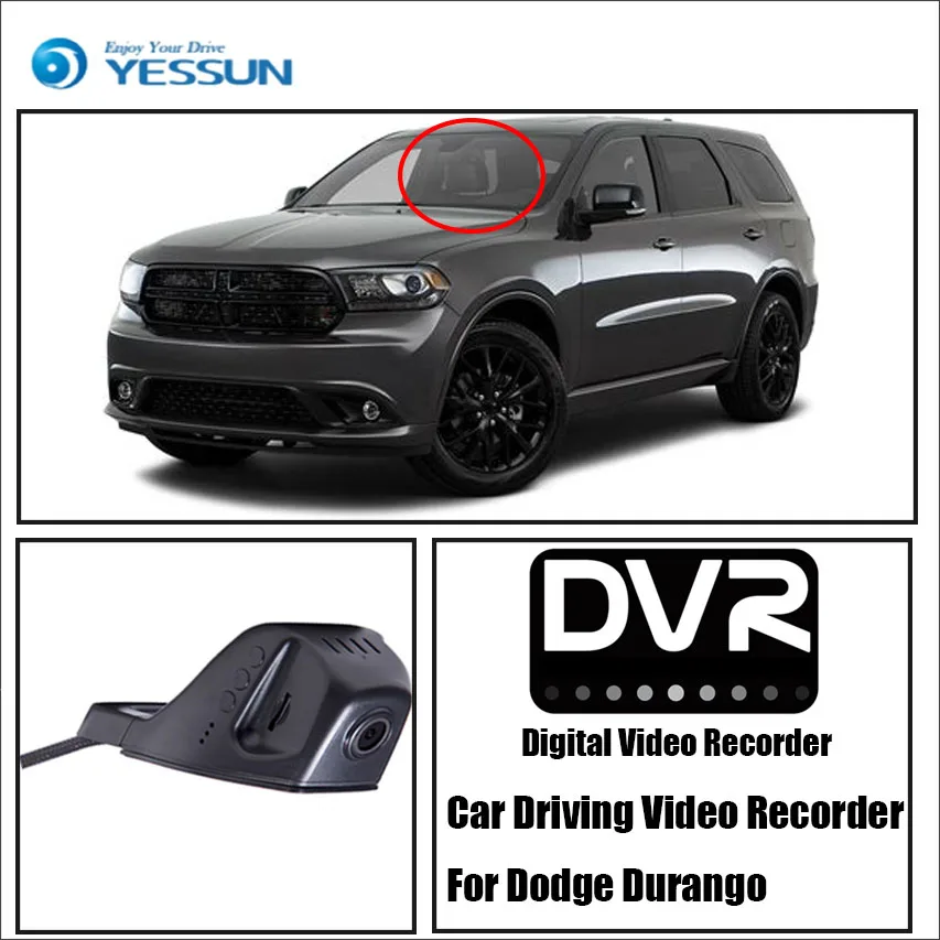 

YESSUN Car DVR Digital Video Recorder Front Camera Dash for Dodge Durango HD 1080P Not Reverse Parking Camera