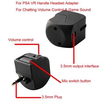 

10pcs 3.5mm Earphone Controller Adapter For PS4 VR Handle Headset Adapter For Chatting Volume Control