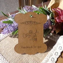 12 шт в форме кости Закладка ручной работы с цветочным дизайном бобины катушки крафт-бумага, ярлыки для подарков Бумажный ценник бирки 8x10,3 см