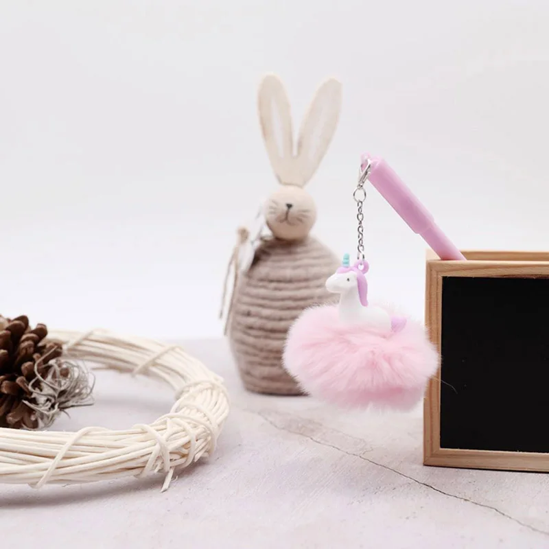 1pc Cute Kawaii Animals Plush Toys Stuffed Animals Toy For Children Soft Ball Pendant Gel Pen oyuncak School Supply Gift