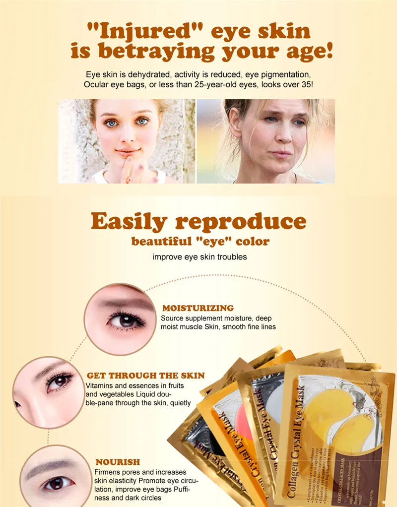 Hot Sale Lip Eye Mask Combination 10pcs Moisturing Nourishing Lips Mask 10 Pairs Anti Aging Wrinkle Dark Circles Eye Patch