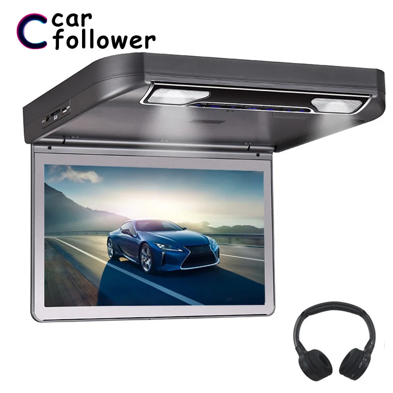 

13.3 Inch Car Roof Monitor HD 1080P TFT Wide Digital Car Screen MP5 Play With USB/SD/HDMI/IR/FM Transmitter Auto DVD Player