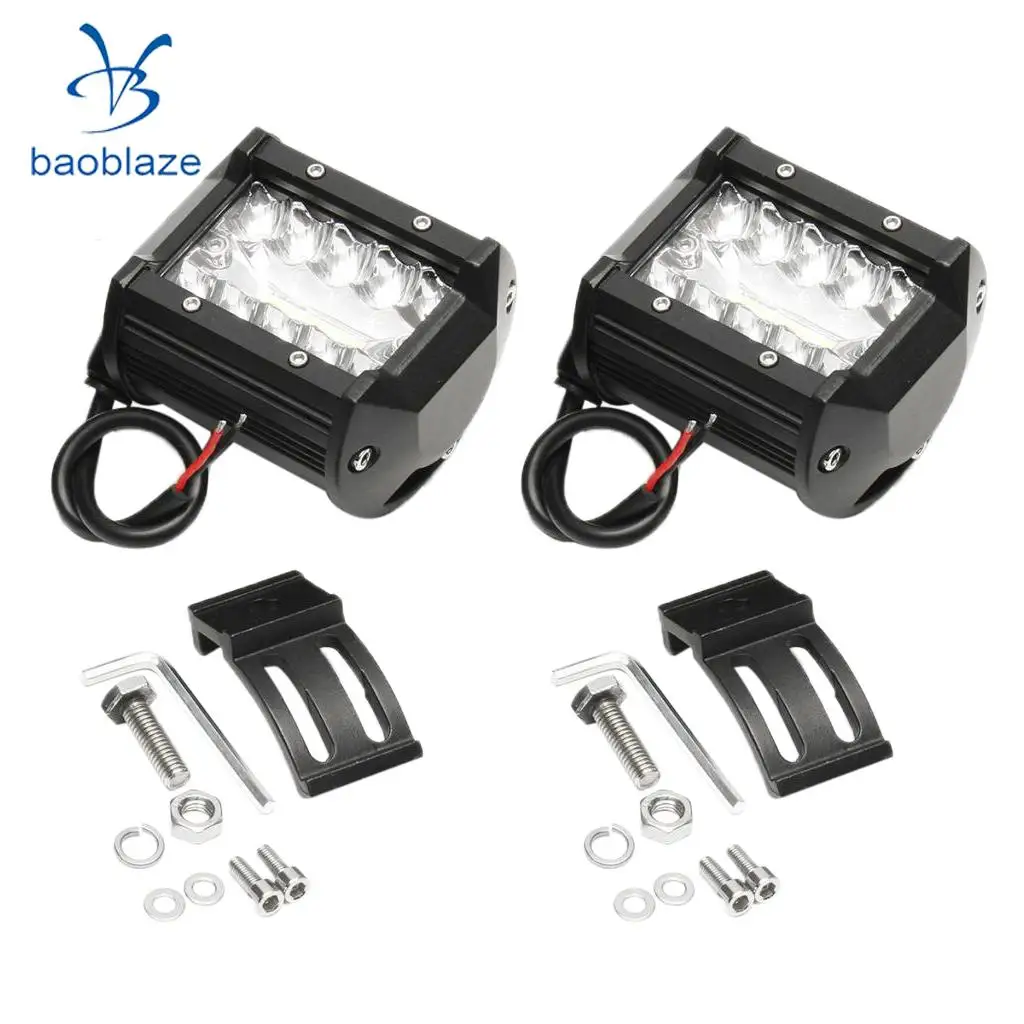 

2 Pieces LED Car Work Light Flood Spot Combo Driving Vehicle Fog Lamp Boat