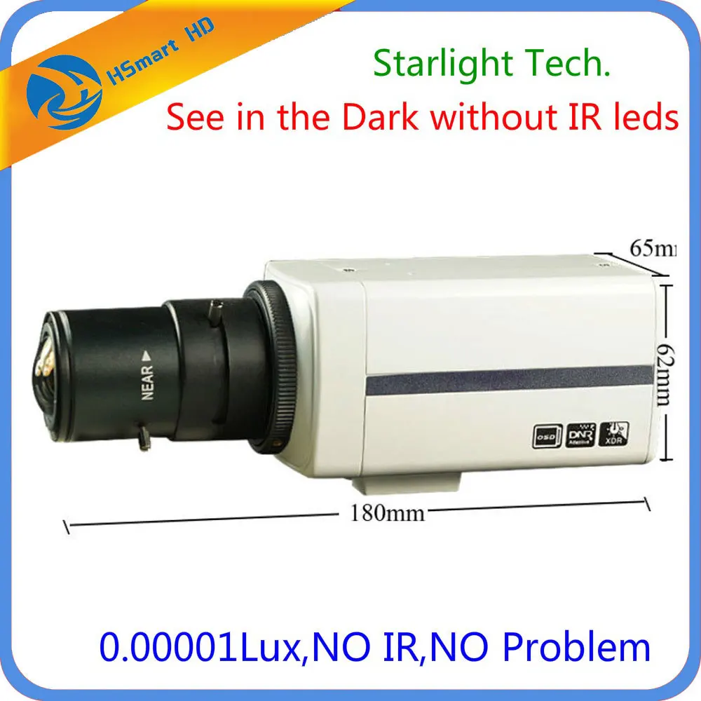Sony Super HAD CCD 700TVL 9-22mm DSP EFFIO-E Super low light Starlight Box Camera with 2.8-12mm CS Lens 0.00001 lux Sony Super HAD CCD 700TVL 9-22mm DSP EFFIO-E Super low light Starlight Box Camera with 2.8-12mm CS Lens 0.00001 lux