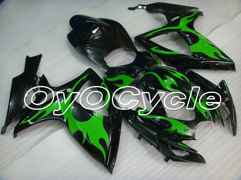 

For Suzuki 06-07 GSXR600 GSXR750 K6 K7 GSXR 600 750 Injection Motorcycle ABS Fairing Bodywork Kit 2006 2007 Black Green