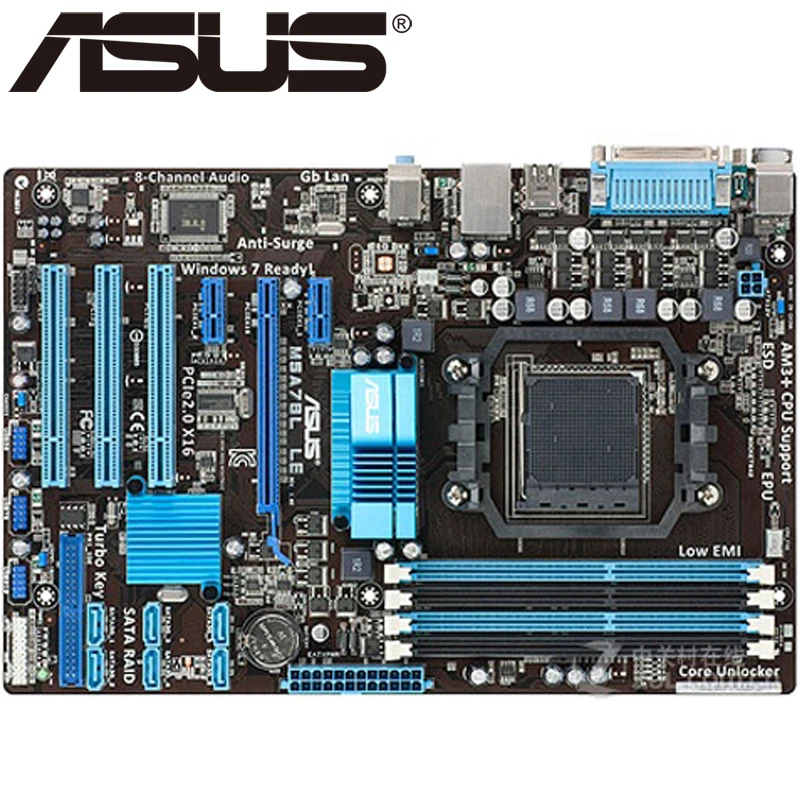 Настольная Материнская плата Asus M5A78L LE 760 ГБ разъем AM3 + DDR3 16 для FXPhenom II Athlon Sempron 100