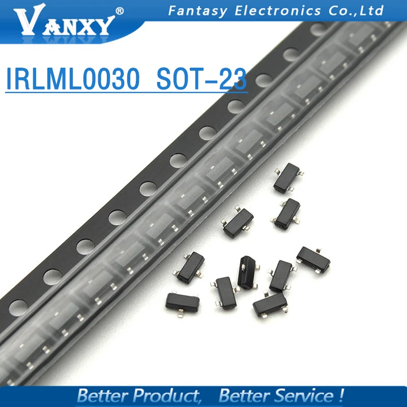 100 шт. IRLML0030TRPBF SOT23 IRLML0030TR SOT 23 IRLML0030 Новый МОП полевой транзистор|Транзисторы| |
