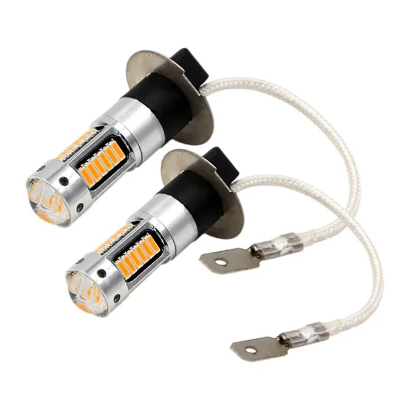  WTS 200pcs wholesale car DRL H3 led 30smd auto Fog lamp Daytime Running signal bulbs 4014 Vehicle E - 32975206264