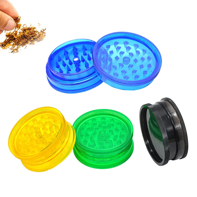 

Grinders Tobacco Weed 2 Layers Plastic Tobacco Grinder Herb Grinder Tobacco Spice Crusher Hand Muller Moledor Grinder Weed