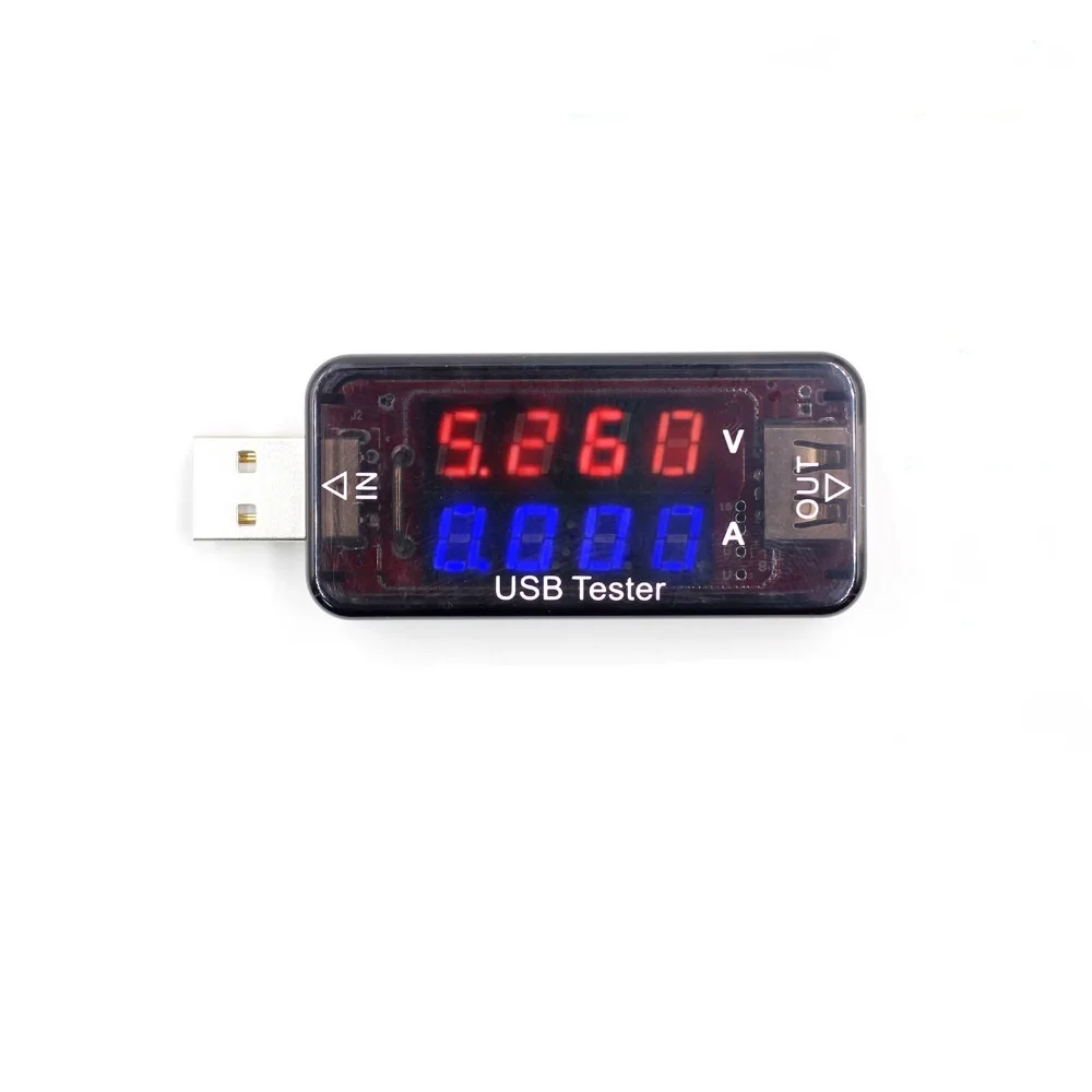 USB зарядное устройство Тестер двойной ряд показывает ток напряжение зарядный
