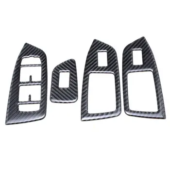 

BBQ@FUKA 4 pcs Car Door Armrest Window Lift Button Panel Trim Cover Car Accessories Styling Fit for Volvo xc90 2016-2018