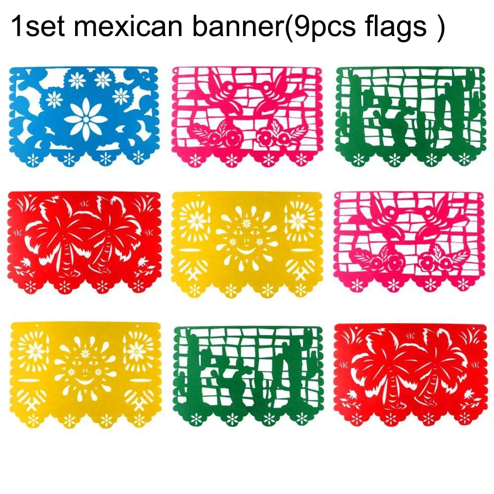 OurWarm мексиканской баннеры красочная Гирлянда свадебный плакат баннер мексиканский Декор конфетти почувствовал, день рождения, детский душ вечерние Декор-баннер - Цвет: mexican banner