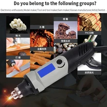 Профессиональная электрическая шлифовальная Мини-машинка Dremel инструмент 0,6~ 6,5 мм патрон с переменной скоростью роторный инструмент DIY мульти электроинструменты