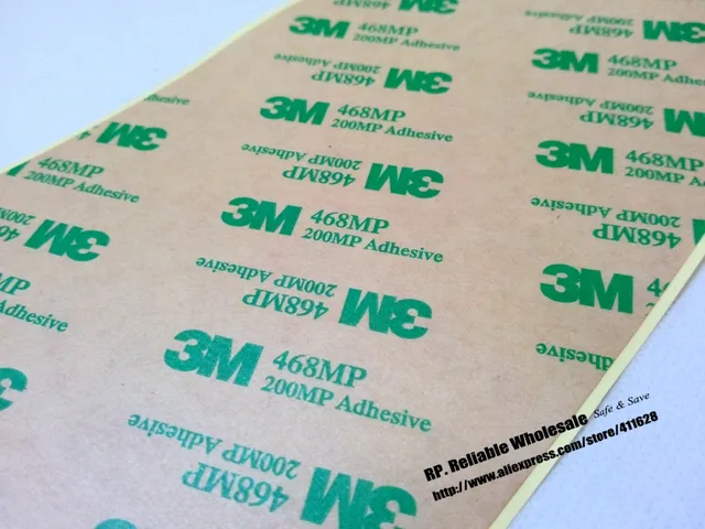 (160mm*55M*0.13mm) 3M 468MP 200MP Double Sided Adhesive Tape, High Temperature Resist 2