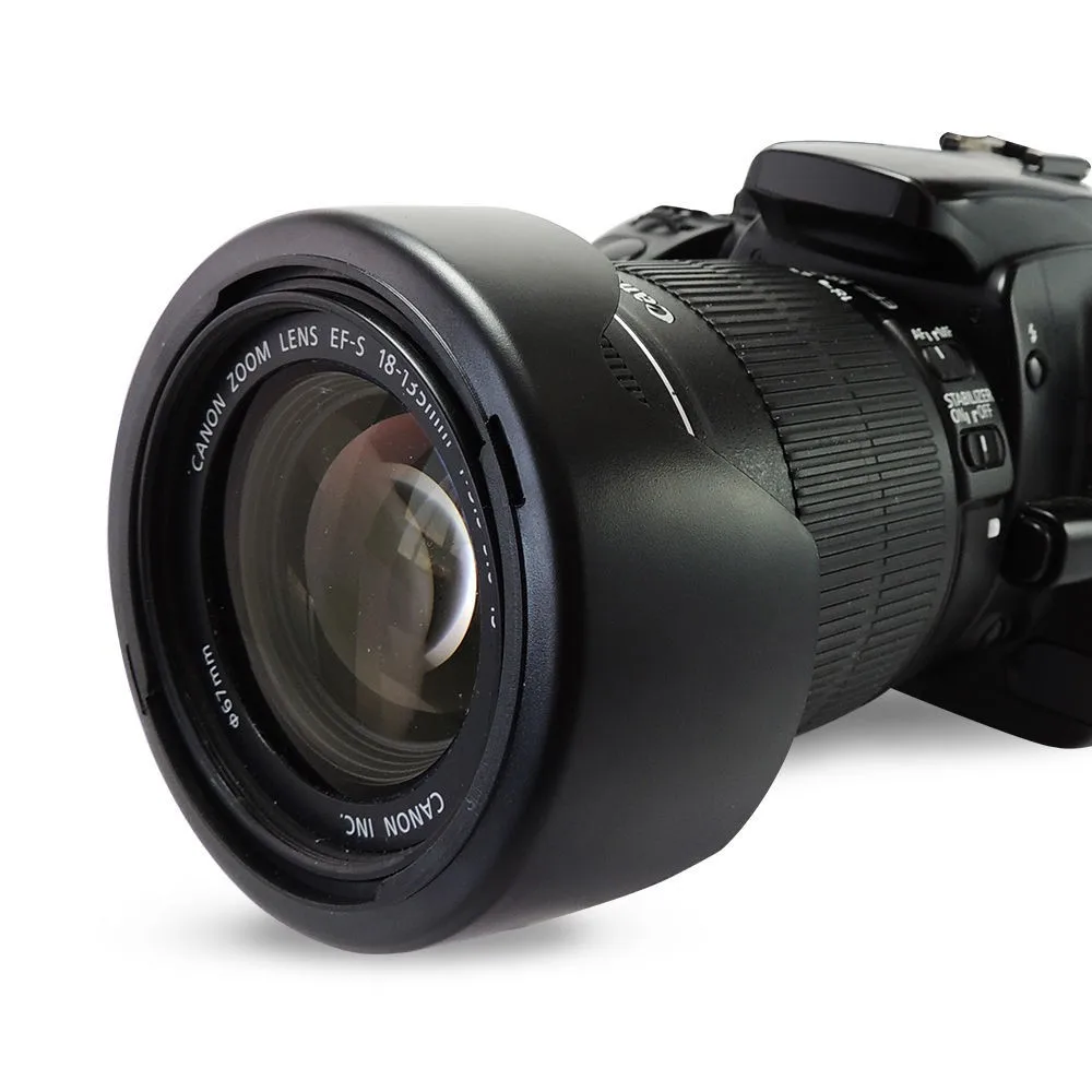10 шт. 67 мм кожух линзы камеры крышка 2в1 вид 67 мм зонтик Петало/бленда объектива EW-73B для Canon 650D 700D 600D 60D