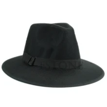 Винтаж унисекс нагнетателя воздуха джаз шляпа Трилби Дерби Кепки Ретро Fedora Стиль Шапки 2 цвета