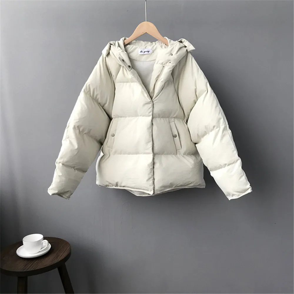 Winter Warm Teenage Girls' Thicken Coat 2018 Cotton Padded Women Hooded Coats Casual Parkas Thick Jacket Coat Hoodies Z8879 (15)