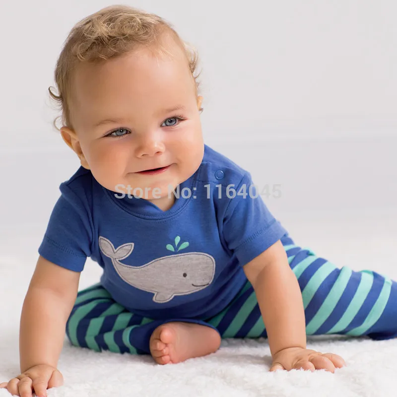 SSL3 016, Original, New Arrived, Baby Boys 3 Piece Set, Short Sleeve
