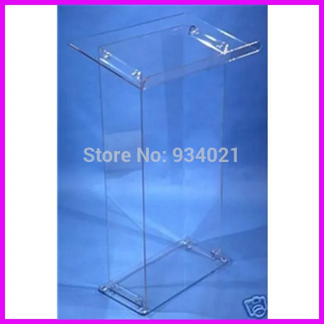 Acrylic Lectern Podium Pulpit Rostrum / Acrylic Speaker Stand Clean and transparent