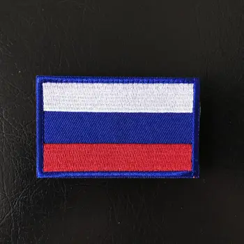 

20pcs Embroidery Russia Flag Patch Cloth Hook Military Shoulder Tactical Emblem Army Brassard Combat Armband 8*5cm
